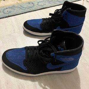 Jordan 1 flyknit blue